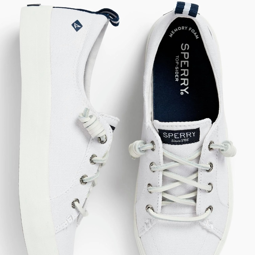 SPERRY CREST VIBE SNEAKERS - white Women's size 9